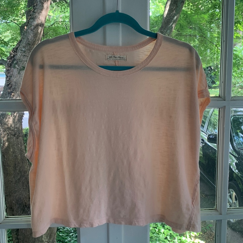 Free People Blush Short Sleeve Tee